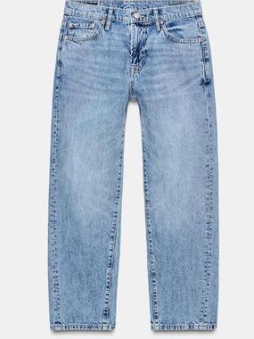 Zara Z1975 Cropped Mid-Rise Jeans